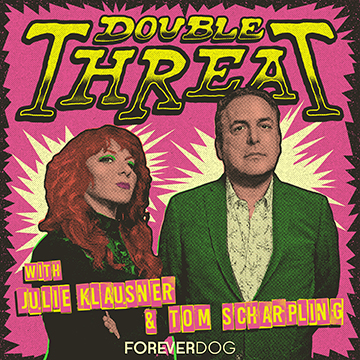 Double Threat with Julie and Tom logo artwork